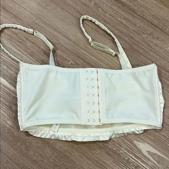 Anthropologie • Pleated Rosette Bustier Top - Picture 7 of 7